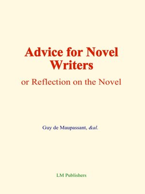 cover image of Advice for Novel Writers